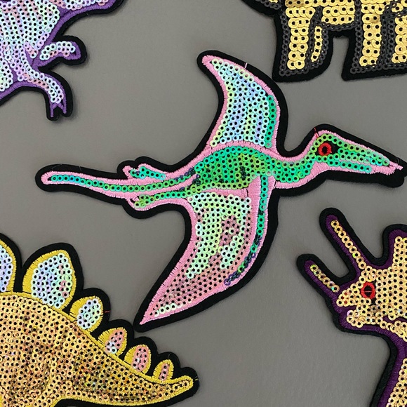 Dinosaur sequin patches NEW - Picture 4 of 8
